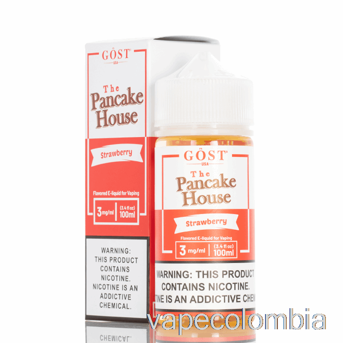 Vape Recargable Fresa - The Pancake House - Gost Vapor - 100ml 0mg